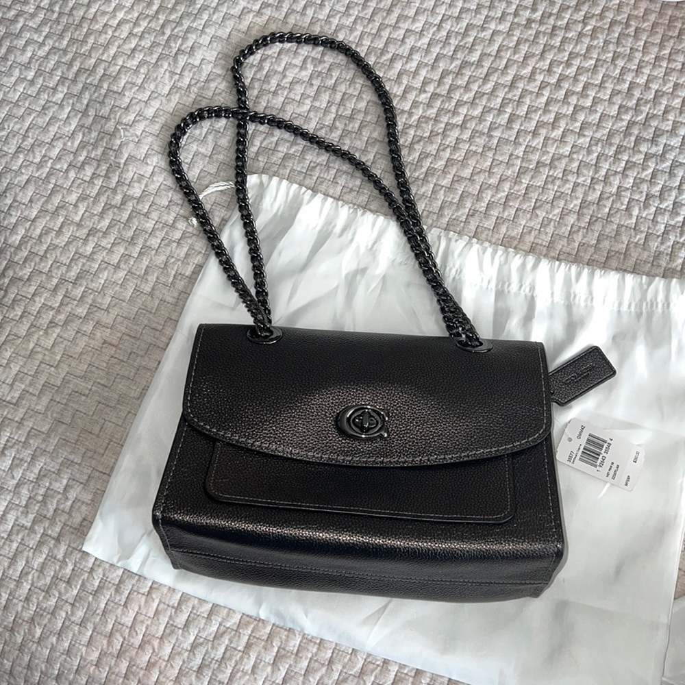 Coach Parker metallic bag NWT